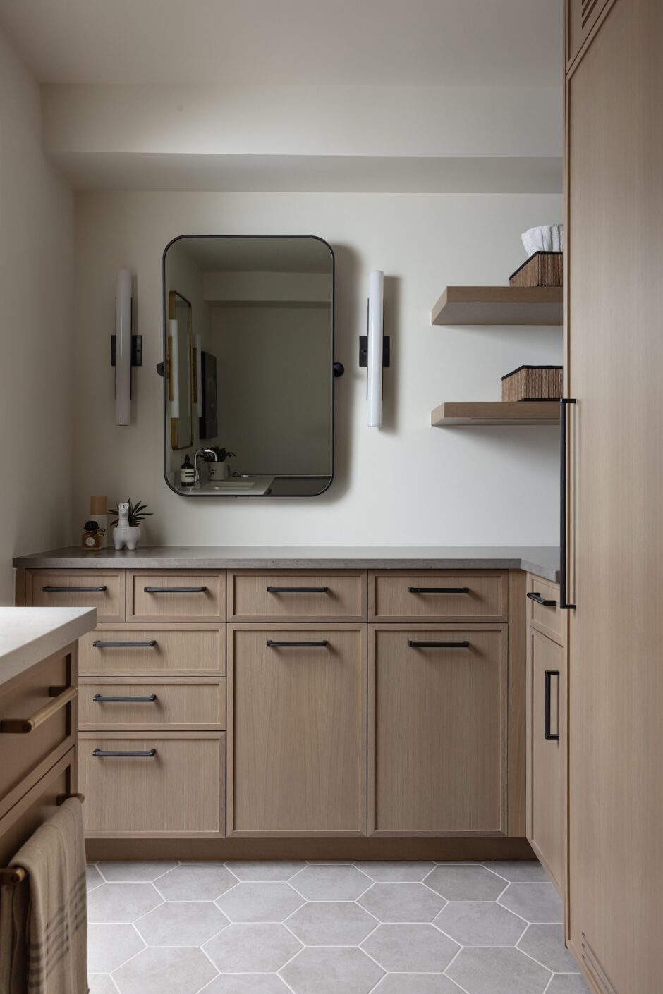 Bathroom Interior Design Floating Shelves