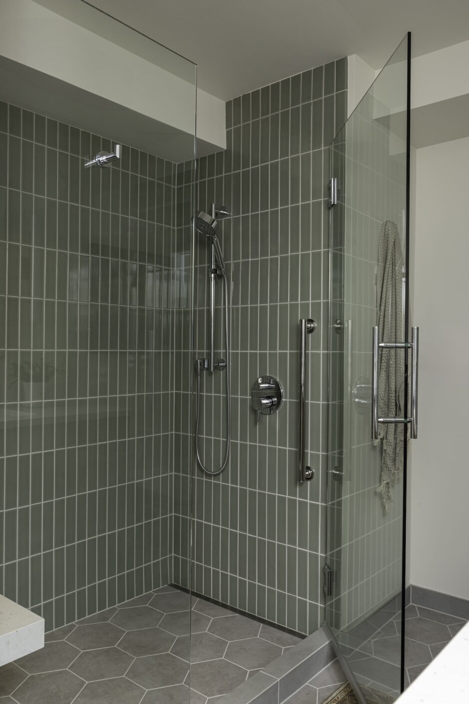Sage Green Shower Tiles